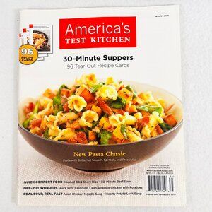 Americas Test Kitchen 30-Minute Suppers With 96 Tear-Out Recipe Cards (2010)